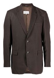 Maison Margiela Blazer monopetto con revers a lancia - Marrone