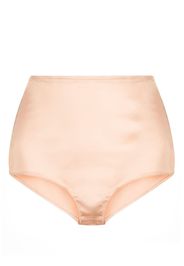 Maison Margiela satin-finish high-waist briefs - Toni neutri