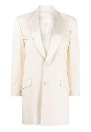 Maison Margiela single-breasted wool-silk blazer - Bianco