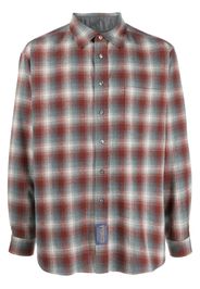 Maison Margiela plaid-check flannel shirt - Rosso