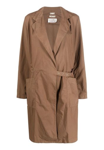 Maison Martin Margiela Pre-Owned Trench con cintura anni 2000 - Marrone