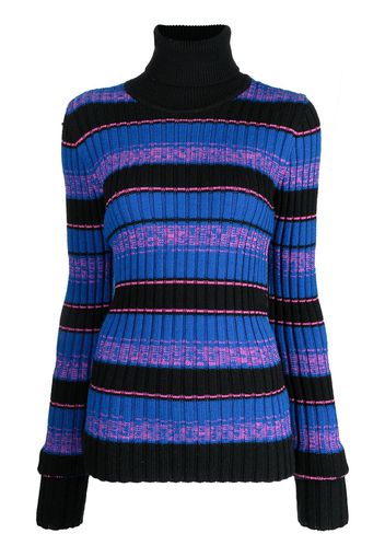 Maison Martin Margiela Pre-Owned striped ribbed-knit jumper - Blu