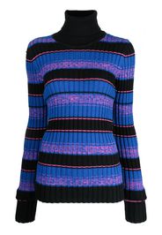 Maison Martin Margiela Pre-Owned striped ribbed-knit jumper - Blu