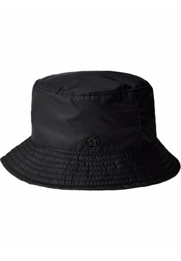 Maison Michel embossed-logo plaque bucket hat - Nero