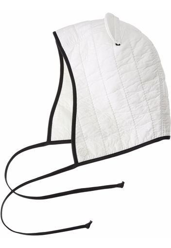 Maison Michel Lara contrasting-trim rain hood - Bianco