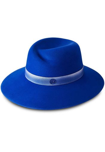 Maison Michel Cappello Virginie a tesa larga - Blu