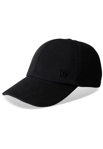 Maison Michel Cappello da baseball con placca logo - Nero