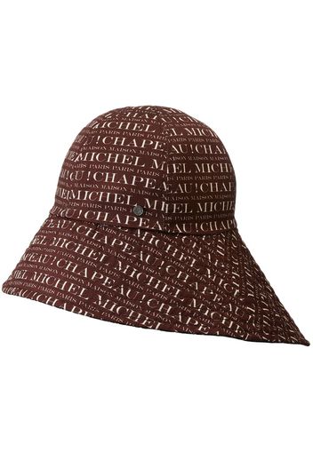 Maison Michel Cappello bucket Julianne con stampa - Marrone