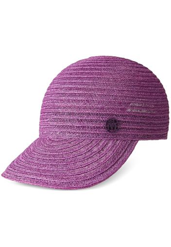 Maison Michel Cappello da baseball Tiger con placca logo - Viola