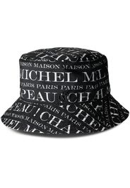 Maison Michel Jason logo-print bucket hat - Nero