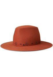 Maison Michel Fedora con decorazione Kyra - Arancione