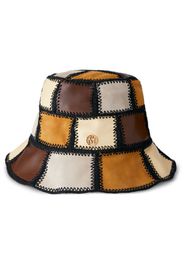 Maison Michel Fredo leather bucket hat - Marrone