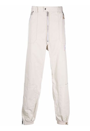 Maison Mihara Yasuhiro side stripe-detail straight-leg trousers - Bianco