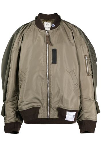 Maison Mihara Yasuhiro Bomber con tasche - Verde