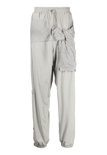 Maison Mihara Yasuhiro Pantaloni sportivi con coulisse - Grigio