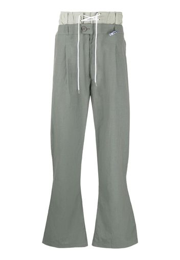 Maison Mihara Yasuhiro Double-Waist straight-leg trousers - Verde