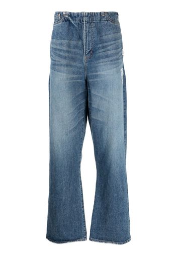 Maison Mihara Yasuhiro Jeans dritti a vita media - Blu