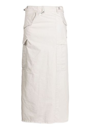 Maison Mihara Yasuhiro low-rise cargo skirt - Bianco