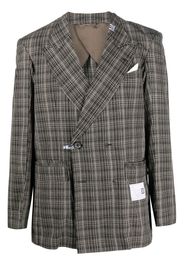 Maison Mihara Yasuhiro checked-pattern blazer - Nero