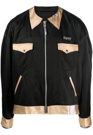 Maison Mihara Yasuhiro colour-block bomber jacket - Nero