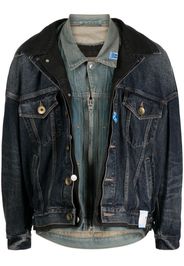 Maison Mihara Yasuhiro triple-layered denim jacket - Blu