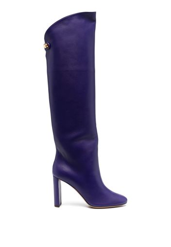 Maison Skorpios knee-length leather boots - Viola