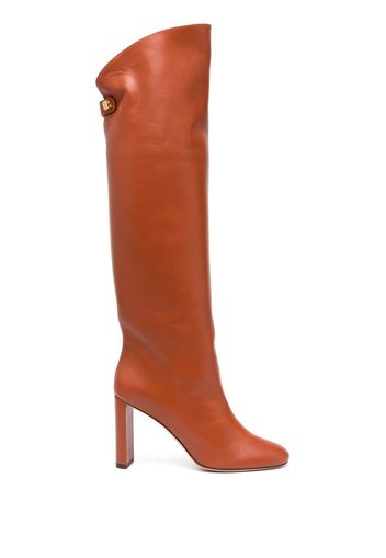 Maison Skorpios Adrianna 90mm knee-high boots - Arancione