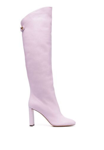 Maison Skorpios Adriana 90mm leather boots - Viola