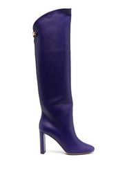 Maison Skorpios knee-length leather boots - Viola