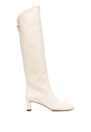 Maison Skorpios 50mm knee-high leather boots - Toni neutri