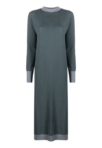 two-tone mid-length dress