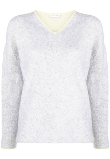 Maison Ullens V-neck wool-blend jumper - Grigio