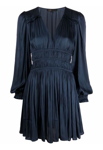 Maje Rianne pleated dress - Blu