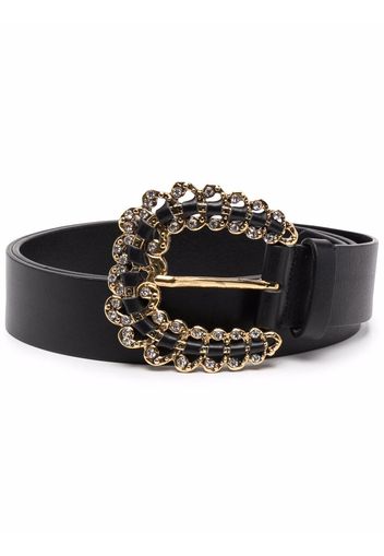 Maje Alma buckle leather belt - Nero