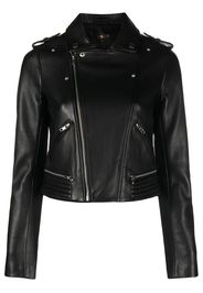 Maje Giacca biker in pelle - Nero