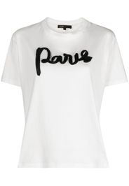 Maje T-shirt Paris con applicazione - Bianco