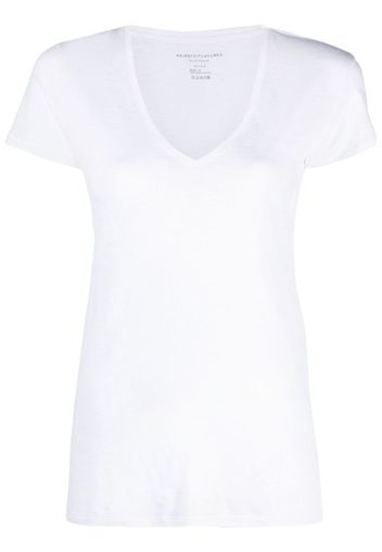 Majestic Filatures T-shirt con scollo ampio - Bianco