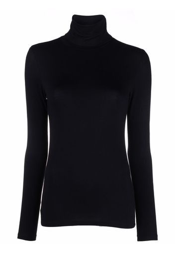 Majestic Filatures roll-neck top - Blu