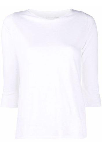 Majestic Filatures round neck long-sleeved T-shirt - Bianco