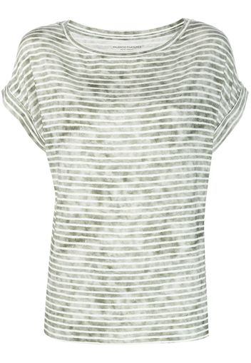 Majestic Filatures T-shirt a righe - Verde