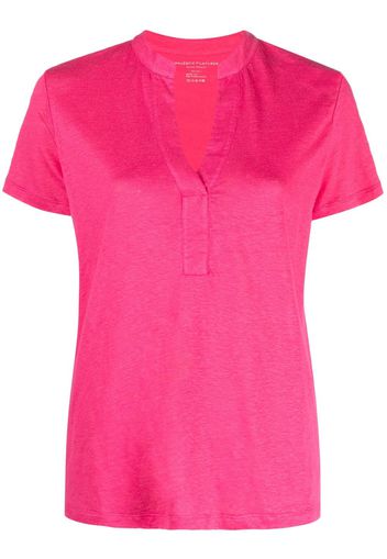 Majestic Filatures short-sleeve linen T-shirt - Rosa