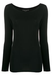 boat neck stretch top