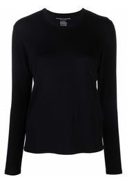 Majestic Filatures finished-edge long-sleeved T-Shirt - Nero