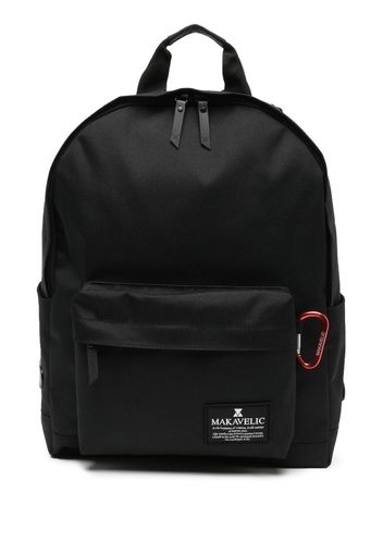 Makavelic logo-patch backpack - Nero