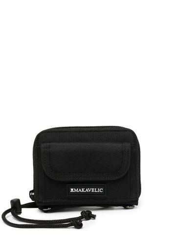 Makavelic logo zipped wallet - Nero