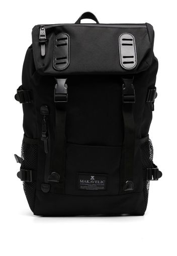 Makavelic logo-patch backpack - Nero