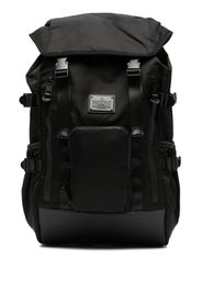 Makavelic logo-plaque backpack - Nero