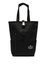 Makavelic logo-patch buckle tote bag - Nero