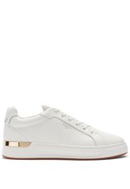 Mallet logo-embossed low-top sneakers - Bianco