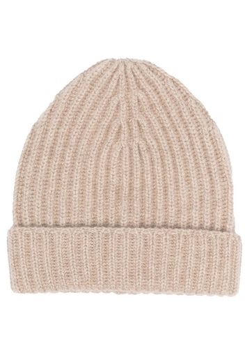 Malo ribbed chunky-knit beanie - Toni neutri